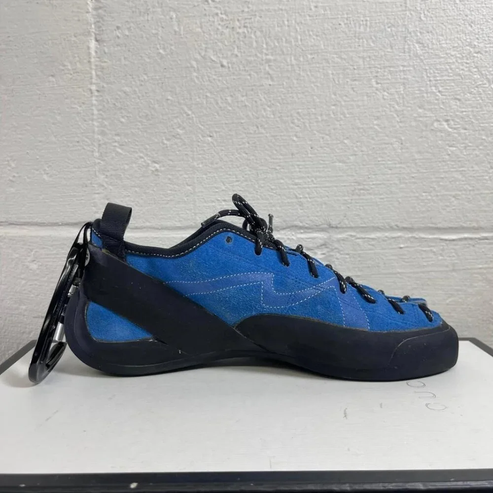Mad‎ Rock Nomad Blue Black Climbing Shoes Lace up Men's 9 US/8 UK